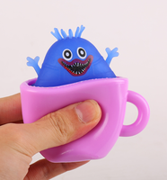 Jouet Squishy Tasse de Bubble Tea – Amusant à Presser, Anti-Stress, Design Amusant, Vente en Gros, Idéal pour Fêtes