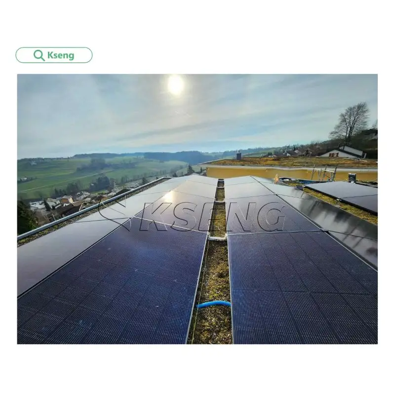 Aluminium Solar Racking Daksysteem Solar Plat Dak Mount Zonnepaneel Ballasted Dak Montagesystemen