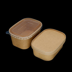 Recipiente de papel Kraft calentable de 750ml para galletas, ensalada, azúcar, merienda, leche, hamburguesa, para impresión en relieve - Product Image 6