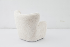 Sillón de Salón de Lujo Flemming Lassen para Hombre Cansado con Reposapiés, Sillón de Diseño Nórdico de Piel de Oveja Premium - Product Image 5