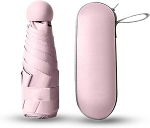 Mini Outdoor Personalized Custom Rain and UV Capsule <b>Umbrella</b> with Pouch - Product Image 3