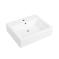 Lavabos modernes en porcelaine pour hôtel Salle de bains en céramique Vanité Lavabo Lavabo