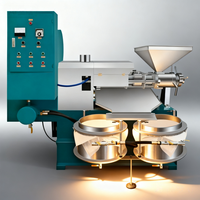 Machine automatique commerciale de presse d'huile de pressage à froid et à chaud pour des huiles végétales de colza d'arachide capacité de 40-80 kg/h