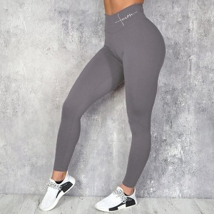Leggings <span class=keywords><strong>vintage</strong></span> en velours imprimé lettres à la taille, taille haute élastique, effet push-up, style européen et américain, pour femmes, Yiwu, 2021 - Product Image 5