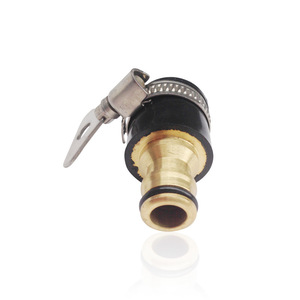 Conector de grifo de cobre de 16 mm, tipo de bloqueo, adaptador de grifo enchufable para manguera de goma - Product Image 1