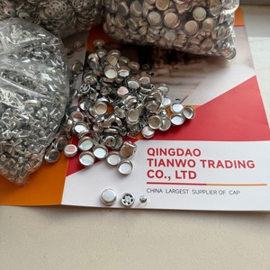 Reaty Để Tàu 15Mm 24 #3 Chân Nhôm Mũ Bóng Chày Vải Bao Phủ Kim Loại Nút Cho Cap Làm - Product Image 5