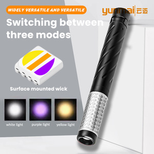 LED Multi Light Source Pen Light 13.5cm Built-In Battery <b>Type</b>-<b>C</b> Rechargeable Car Inspection Tool - Product Image 2