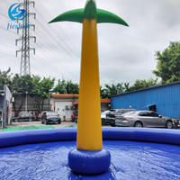 Árbol de juego de agua de piscina de aire gigante inflable al aire libre para niños muchos pueblos
