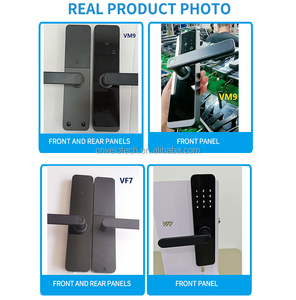 Dígitos DE SEGURIDAD Mango electrónico eléctrico Digital Tuya Ttlock Cerraduras Inteligencias Wifi Llaves Puerta de huellas dactilares Cerraduras inteligentes - Product Image 4