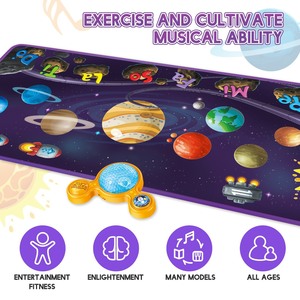Space Planet Electronic Toddlers Touch Play Dance Pad Couverture pliable Early Educational Q & A Interactive Children Music Mat - Product Image 6