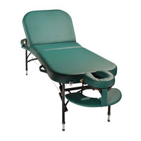 Table de massage pliable en aluminium de luxe réglable, design moderne avec dossier, portable pour spa et salon