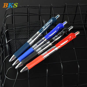 BKS ปากกาหัวกระสุนพลาสติกสีฟ้าขนาด0.5มม. โลโก้ที่กำหนดเองเจลสีกลางสำหรับใช้ในสำนักงานและโรงเรียน - Product Image 4