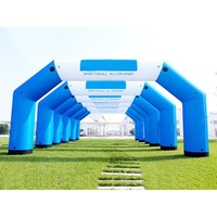 Arc de cible gonflable de couleur de style personnalisé d'usine course sportive décoration d'événement sportif événements d'arc-en-ciel gonflables