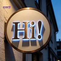 Enseigne lumineuse LED 3D personnalisée en acrylique avec éclairage frontal, en acier inoxydable, étanche, télécommandée, pour mariage, bar, extérieur
