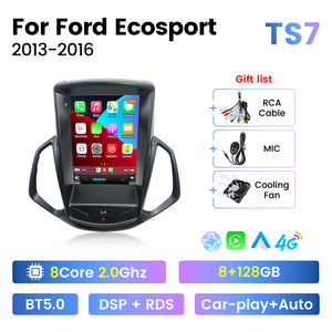 Autoradio Serie TS con Lettore DVD, Schermo Touch Doppio DIN, 4G LTE, WiFi, Bluetooth e Navigazione GPS per <span class=keywords><strong>Ford</strong></span> <span class=keywords><strong>Ecosport</strong></span> 2013-2016 - Product Image 3