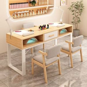 Nail Salon <b>White</b> Manicure <b>Tables</b> Makeup Manicure Furniture Set <b>White</b> Nail <b>Table</b> for Sale - Product Image 3