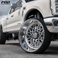Jantes forgées en alliage sur mesure de 22, 26 et 28 pouces, à motif multi-boulons 8x6.5 8x165.1, pour pick-up GMC RAM