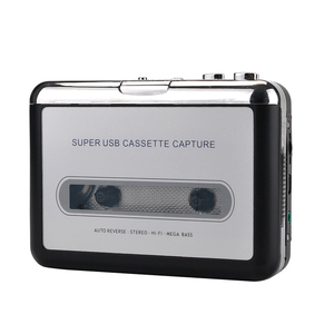 เครื่องแปลงเทปคาสเซ็ตเป็น MP3 แบบพกพา รุ่น 218 พร้อมฟังก์ชั่น Auto Reverse, HiFi และ Mega Bass สำหรับบันทึกเสียงจากเทปคาสเซ็ตตามสั่งจากโรงงาน - Product Image 1