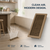 Grille de ventilation rectangulaire marron 4 x 10 de haute qualité pour climatisation, vente en gros