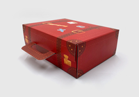 Conception de valise personnalisée, boîte d'emballage en papier, cadeau