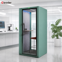 Cabine de travail acoustique insonorisée modulaire préfabriquée portable pour bureau mobile