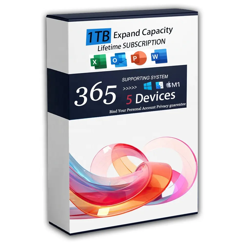 Customize Name Official 365 | 5 PC/Mac Instant Download | 1TB Account+Password | Lifetime License Key 100% Online Activation