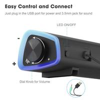 Reproductor de música inalámbrico 4D BOX Bar Estéreo Gran potencia de sonido Bajo Portátil BT Barra de sonido Altavoz de TV para sistema de cine en casa