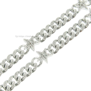 Men's Cool Three-Dimensional Star <b>Cuban</b> <b>Chain</b> Necklace Necklace Tanjing Fashion Lijing Necklace - Product Image 5