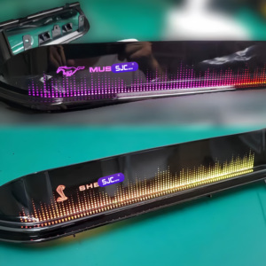 Kit d'éclairage LED pour voiture SJC pour <span class=keywords><strong>Ford</strong></span> <span class=keywords><strong>Mustang</strong></span> 2015-<span class=keywords><strong>2022</strong></span> Intérieur 64 couleurs Symphonie dynamique d'éclairage ambiant Accessoires décoratifs RGB - Product Image 4