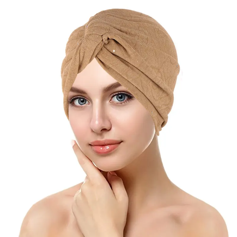 2022 New Ear Hole Inner hijab elastico cotone musulmano turbante cappello femminile sotto sciarpa Caps Islam Head Wraps Jersey Underscarf