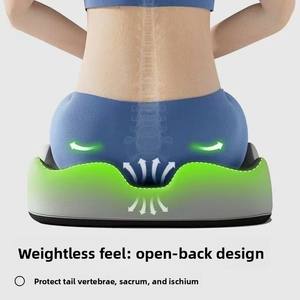 Coussin de soutien lombaire pour bureau, coussin de siège à récupération lente pour longues sessions, coussin de protection des hanches, coussin de siège anti-pression - Product Image 4
