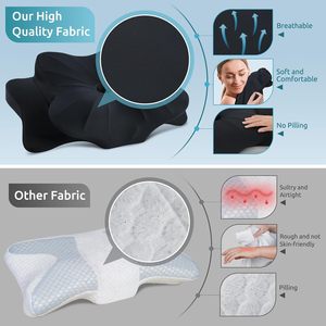 Oreiller Ergonomique Orthopédique Cervical en Mousse à Mémoire de Forme Contour pour Dormeurs sur le Côté et sur le Ventre, Soutien Orthopédique du Cou en Mousse à Mémoire de Forme pour Soulager la Douleur - Product Image 3