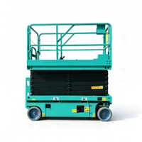 Plateforme élévatrice à ciseaux électrique hydraulique autotractée avec commande proportionnelle et système de descente d'urgence pour travaux en hauteur