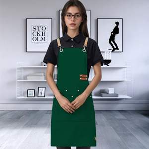 Wholesale Custom Durable Bib <b>Aprons</b> Waterproof Stain-Resistant Cotton Canvas Reusable Washable for Family Cleaning Restaurants - Product Image 2
