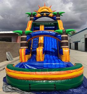 Yeni tasarım ticari dev şişme su kaydırağı şişme atlama kalesi sıçrama ev su kaydırakları - Product Image 3