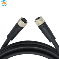 Connecteur JBL ODM 4-6 broches micro étanche IP67 en acier inoxydable M12/M8 avec presse-étoupe mâle, insert en laiton aérospatial PA66 plaqué or
