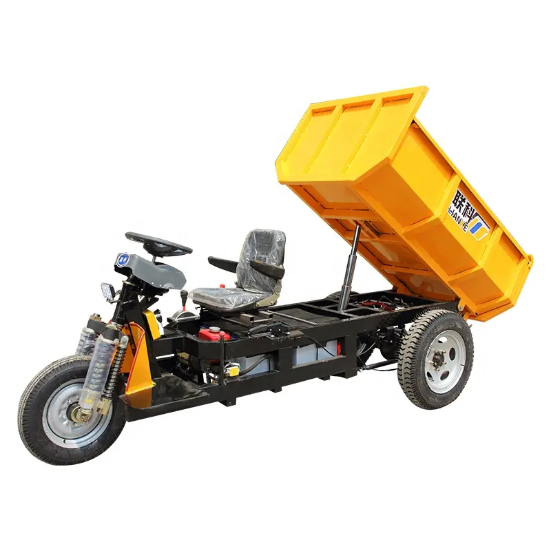 Automatisches 3-Rad-Motorrad mit hydraulischem Kipper zum Verkauf in Peru/elektrischer Dreirad-Muldenkipper