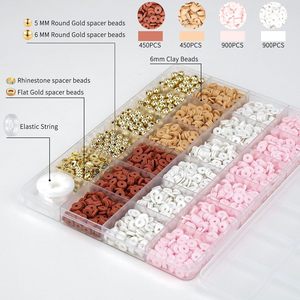 Kit per Creare Perline in Argilla, Palline Dorate per Gioielli Fai-da-Te, Arti e Mestieri - Product Image 6