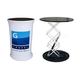 トレードショー展示ブースポータブルプロモーションテーブル折りたたみ式トレードショーディスプレイスタンドプロモーションカウンターテーブル - Product Image 4