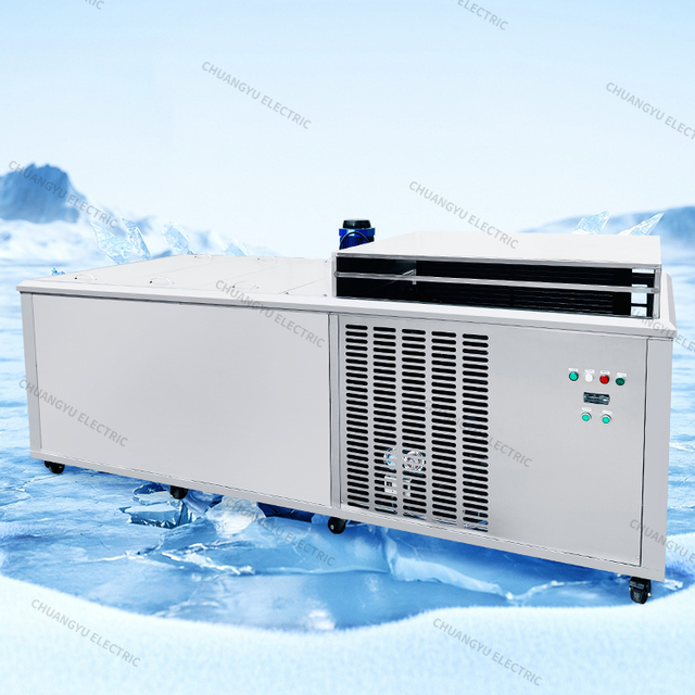 Factory Energy Saving 2T Daily Ice Block Maker Machine Water Cooling for Seafood Fishery Cold Storage