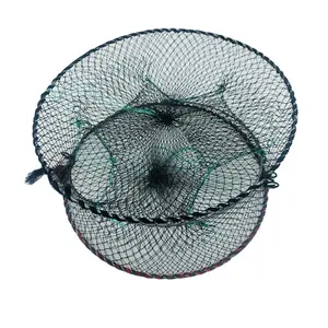 Vendas quentes em 2023 Fabricantes Polietileno Peixe Gaiola Net Dobrado Redes De Armadilha De Pesca Para Camarão Caranguejos