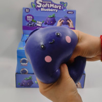 Jouet Squishy Cochon Myrtille à Remontée Lente, Balle Anti-Stress en Caoutchouc Souple, Jouet Sensoriel Fidget Fabriqué au Zhejiang pour Enfants et Adultes Unisexe