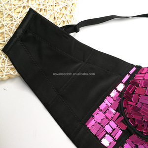 Novance Innovative Products 2022 Nightclub Dance Sexy Corset <strong>Plus</strong> <strong>Size</strong> Women's Tank <strong>Tops</strong> Shiny Pink Mirror <strong>Sequin</strong> Women's Vests - Product Image 3