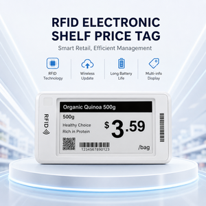 Étiquette de prix programmable RFID pour les rayons de supermarché, gestion intelligente des marchandises - Product Image 1