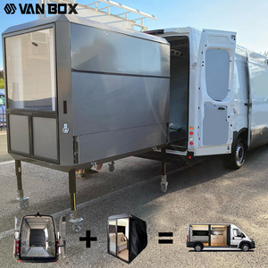 Remolque utilitario para oficina de billetes temporaria, inserto para caravana, conversión de coche, furgoneta <span class=keywords><strong>camper</strong></span> DIY, mejor <span class=keywords><strong>camper</strong></span> deslizable - Product Image 1