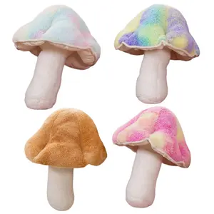 Plante champignon en peluche jouet oreiller rempli coloré champignon symphonie jouets en peluche choses mignonnes à vendre décoration de la maison