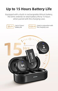 Omic- D/U kablosuz yaka mikrofonu taşınabilir ses Video kayıt tipi C Mini Mic iPhone <span class=keywords><strong>Android</strong></span> için Tiktok Youtube <span class=keywords><strong>Vlogging</strong></span> - Product Image 6