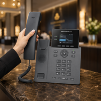 Téléphone IP HD de qualité opérateur Grandstream GRP2610P à 2 lignes, écran LCD couleur 2,4 pouces, 2 comptes SIP, PoE, VoIP d'entreprise, audio 5 voies