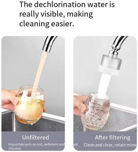 <span class=keywords><strong>Filtre</strong></span> de robinet de lavabo de salle de bain à 360 degrés pour une protection de la peau, installation facile à domicile, pour lavage du visage - Product Image 4