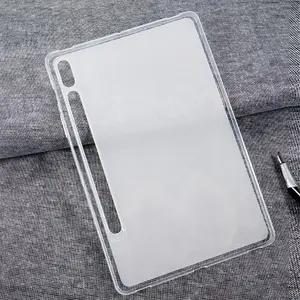 Supply Jelly Color Transparent Edge White Back Cover Black Color Soft TPU Protection Tablet Case For Samsung Tab P3100